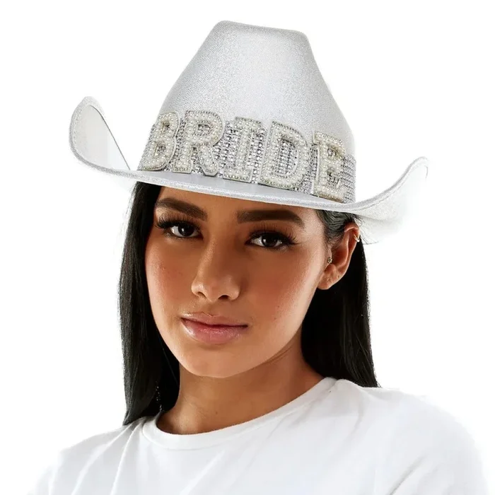 „Bride“ Silver Cowboy Hat