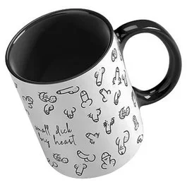 „Small Dick – Big Heart“ – Kaffeetasse mit einzigartigem Statement