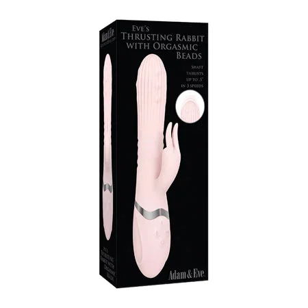 Adam & Eve Eve’s Thrusting Rabbit w/Orgasmic Beads – Pink