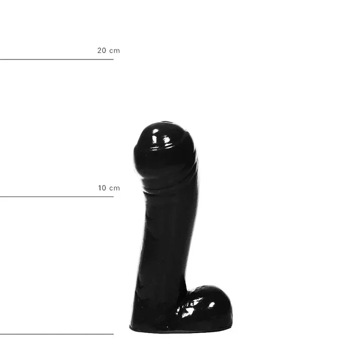 All Black Dildo in Schwarz 15 cm