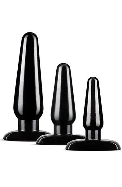 Anal Adventures Basis Plug Set Schwarz