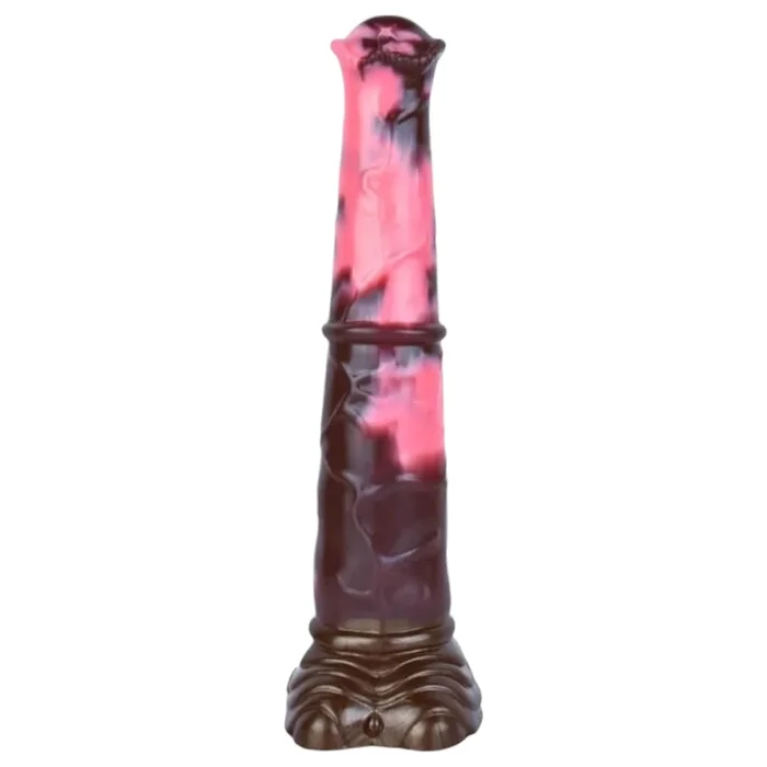 Bad Horse – Silikon-Pferdepenis-Dildo – 24cm (braun-pink)