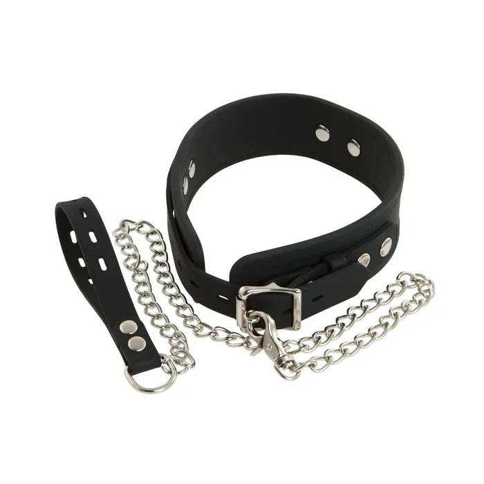 Bad Kitty Silikon-Halsband – Halsfessel – Mit Metallkette