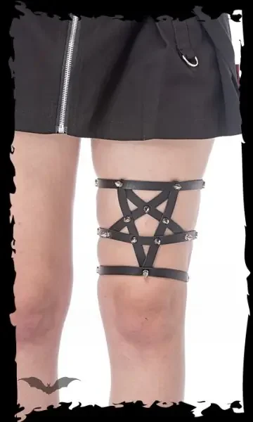 Beinholster Pentagramm mit Nieten