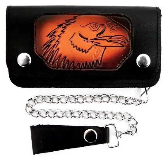 Biker Geldbörse – Eagle Print
