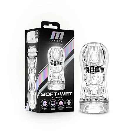 Blush M for Men Soft and Wet Magnifier Stroker – Clear