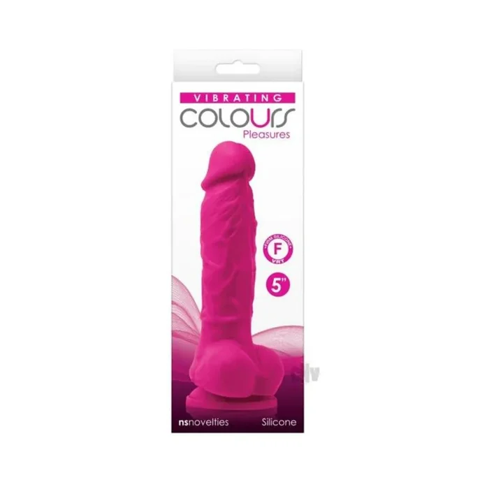 Colours Pleasures Vibrating 5″ Dildo – Pink