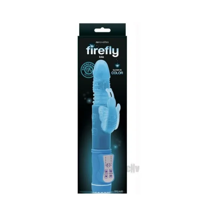 Firefly Lola Thrusting Rabbit Vibrator – Blue