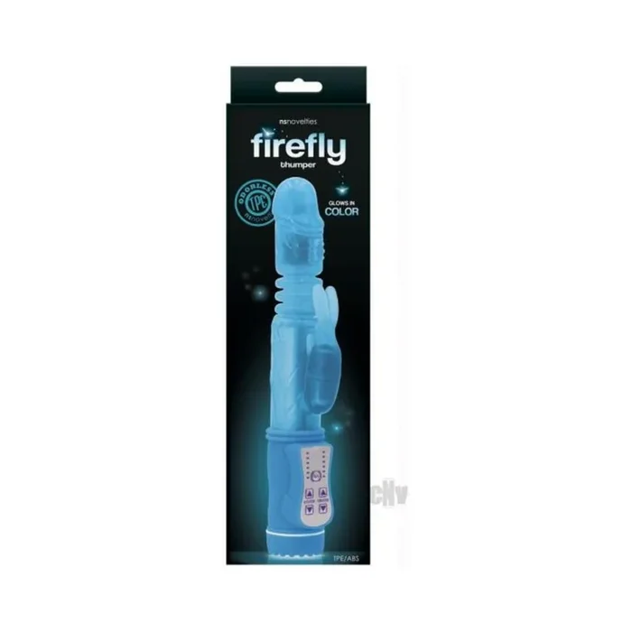 Firefly Thumper Thrusting Rabbit Vibrator – Blue