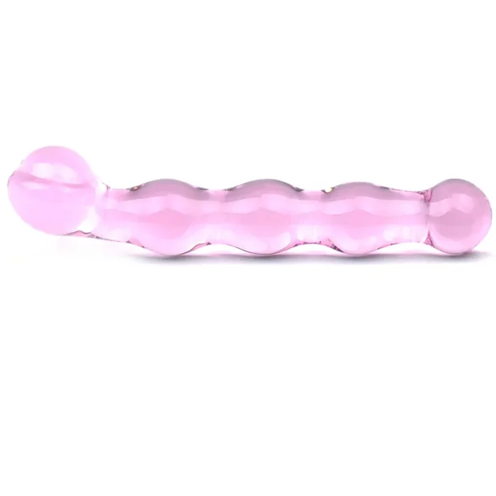 Glas Analkugeln – pink