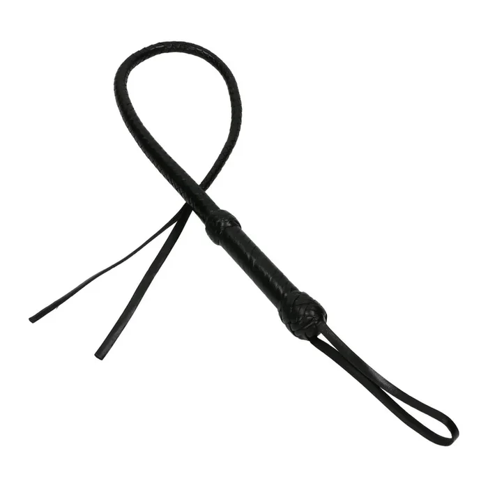 handgeflochtene Single Tail mit Doppelzunge