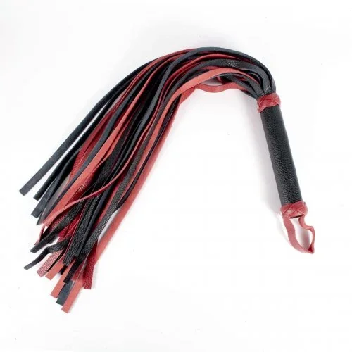 Langer Flogger »PainWolf« aus hochwertigem Leder | Wine Red