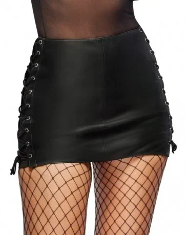 Leder Minirock L