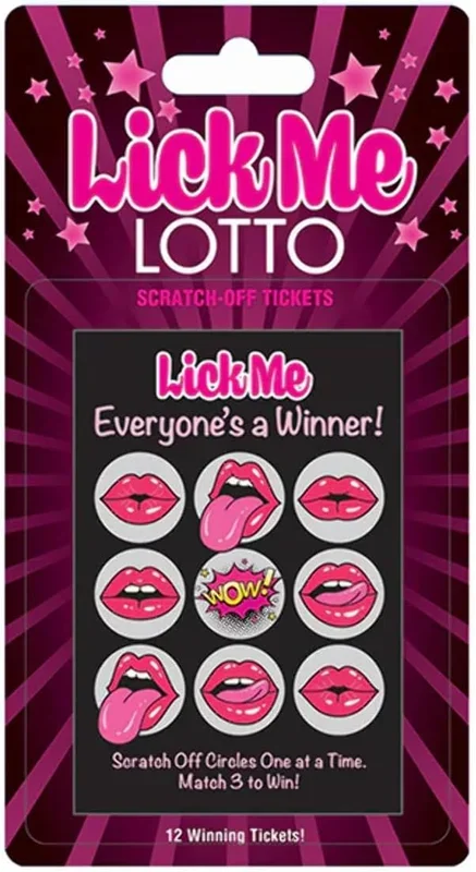 Lick Me Lotto Scratch-Off Tickets