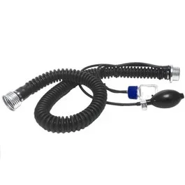 Luftschlauch mit Aromafläschchen und Pumpball – 100 cm – M40 – black