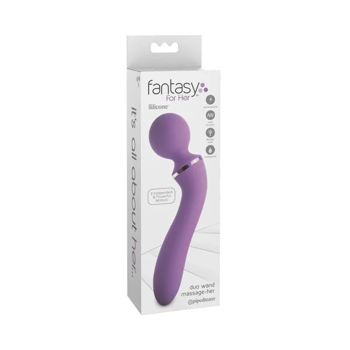 Massagestab & Vibrator »Duo Wand« – Lila