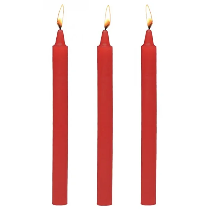Master Series Fire Sticks Drip Candle Set of 3 in Red
