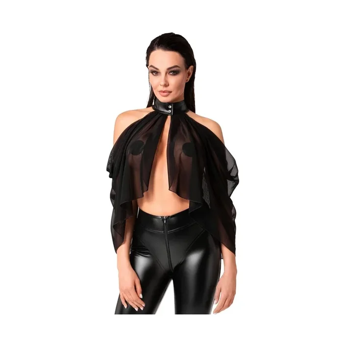 Noir Sheer Cape – Transparenter Bolero – Größe – S
