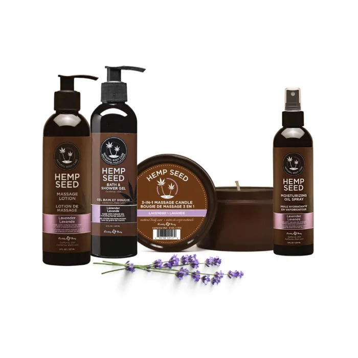 Organic Lavender 4 Piece Spa Set