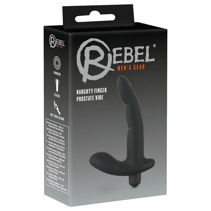 Rebel Naughty Finger – Prostata-Vibrator (schwarz)