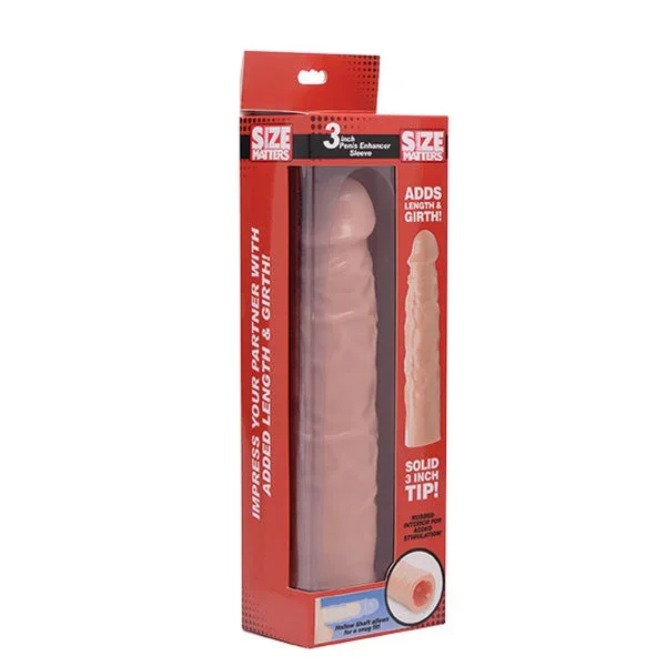 Size Matters 3 inches Extender Penis Extension – Vanilla