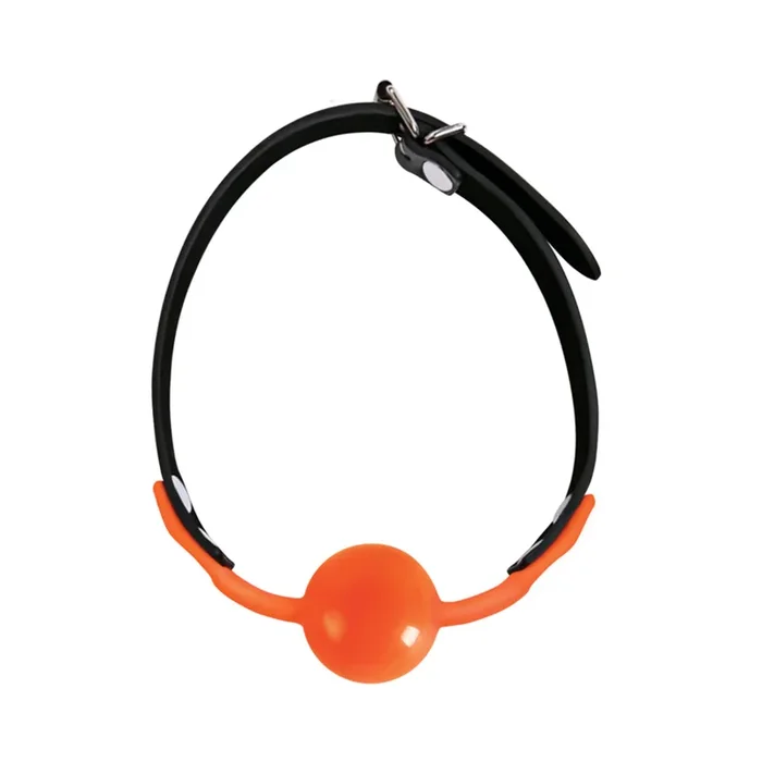 The 9’s, Orange Is The New Black, Siligag Silicone Bag Gag, Orange With Black Faux Leather Straps