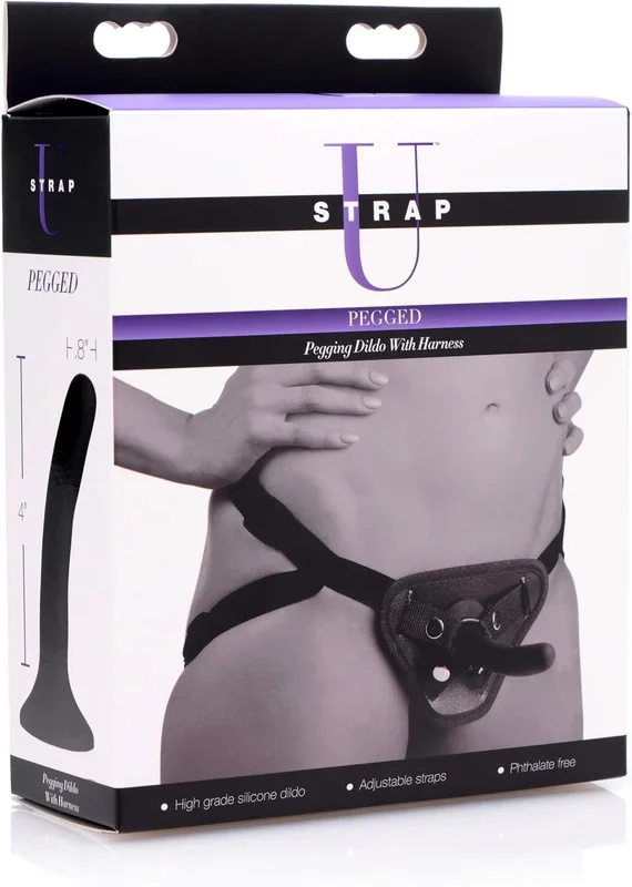 U Strap Harness with Dildo